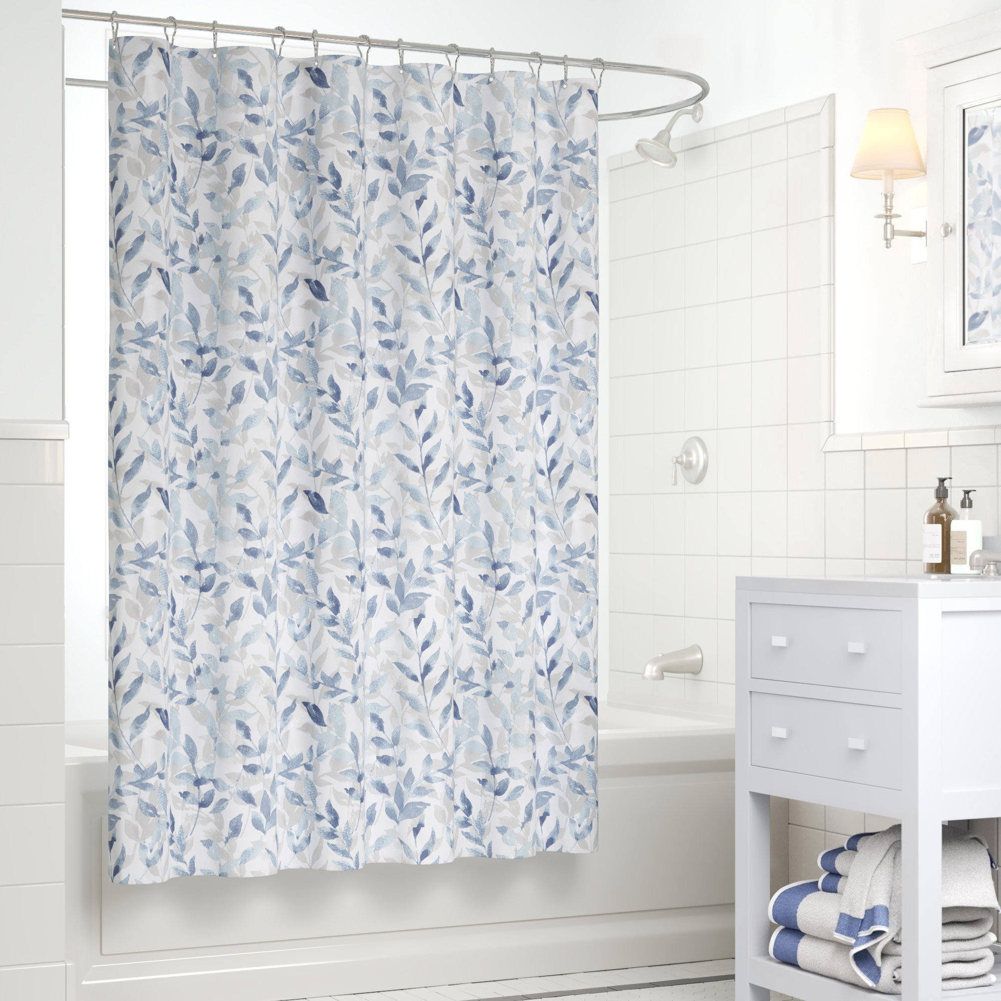 Andover Mills™ Hirst Floral Shower Curtain & Reviews | Wayfair