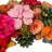 18" Spring Floral Wreath with Pinecones