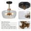 Plafonnier semi-encastré à dôme simple 3 lumières 12 po Marrina
