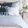 Housse et insert de coussin carré en lin Gavin Barclay Butera