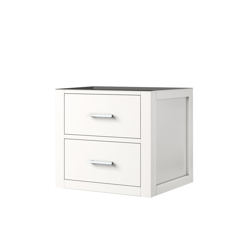 Meuble-lavabo blanc l 20 po x P 18 po, lavabo simple avec rangement sous le comptoir, fermeture en douceur, armoire de salle de bain entièrement assemblée, 20 po 18 P