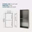 Double tablette 13 "X 25" en acier inoxydable pour niche de douche-1470265291