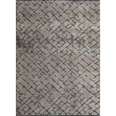 Rapture Black/Gray Abstract Luxury Area Rug