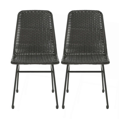 Chaise moderne sans accoudoirs pour le salon, la salle à manger, la cuisine, ensemble de 2