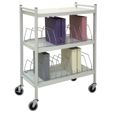 43.75'' H x 34.5'' W File Cart with Wheels