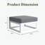 Repose-pieds modulaire d'extérieur en aluminium Layinsun (ensemble de 2)-117530035-117530040