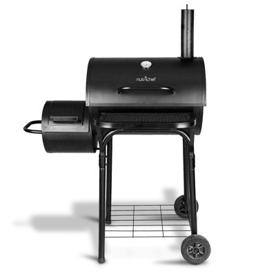 SereneLife 27.6'' W Barrel Charcoal Grill