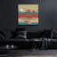  «Mountain Series 134» par Lorelle Rau, art mural en verre acrylique, 36 po x 36 po