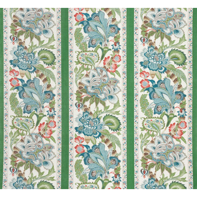 Tissu rayé Schumacher x Timothy Corrigan Anjou
