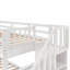 Lit superposé simple en bois avec rangement pour les salles familiales modernes