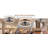 21" Antique Black Rustic Caged Ceiling Fan with Dimmable LED Light and Remote