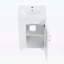 Meuble-lavabo de 20 pouces avec lavabo, tablette réglable et rangement à deux niveaux-1592415290