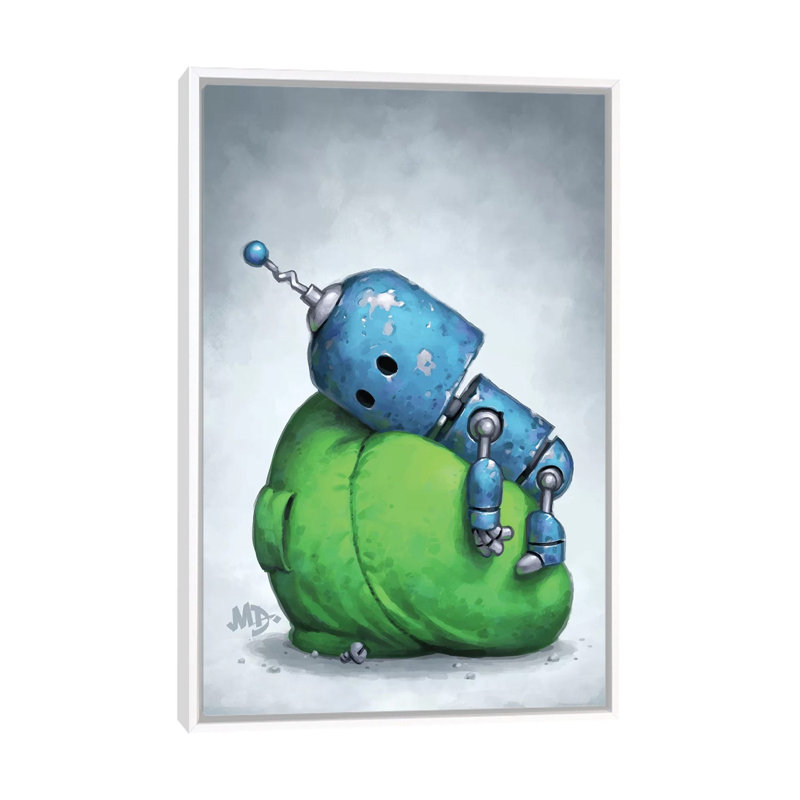 Pile faible par Matt Dixon-impression, Pas de tapis, H 40 po x l 26 po x P 1,5 po, Toile blanche encadrée