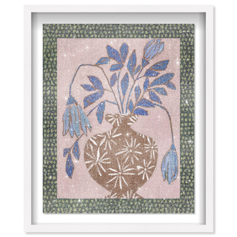 Verdant Stillness Shadowbox Abstract Print by Oliver Gal, Black Frame, 16 x 20, 46.5"H x 37.5"W, White Shadowbox