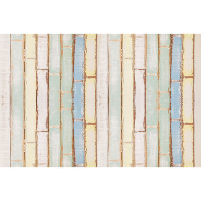 Hendrick Vinyl Machine Printed Area Rug