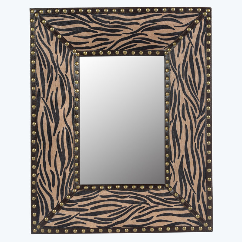 Miroir mural Jaquayvion, Brun / noir