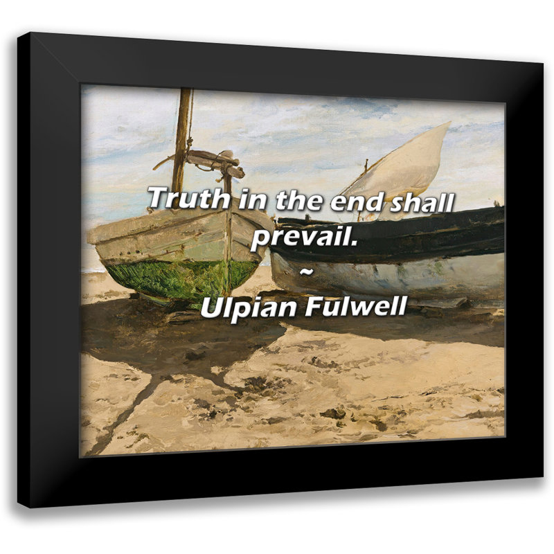 Citation d'Ulpian Fulwell: «Truth in the end l'emporte».