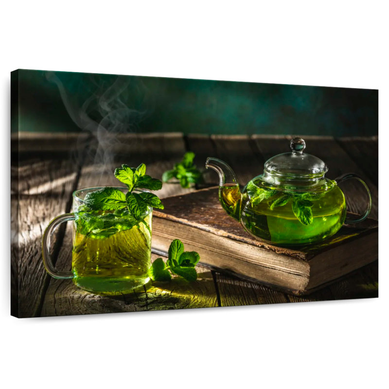 Thé à la menthe marocain traditionnel, H 20 po x l 30 po