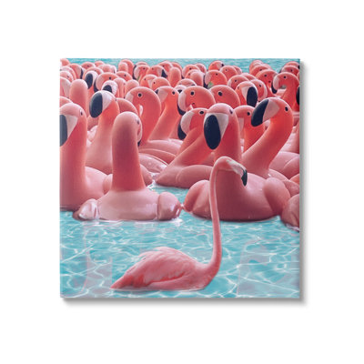 Impression amusante de jouets de piscine sur toile par Ziwei Li