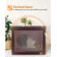 Enceinte pour chat, dépliable, sans assemblage, table pour chat et table de bout, espresso-82850089