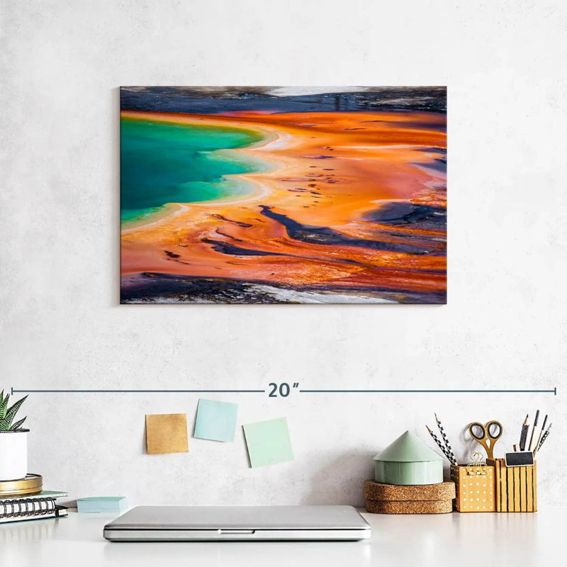 Alvord Grand Prismatic Spring Yellowstone Wyoming, H 8 po x l 12 po