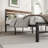 Platform Bed with Rustic Wood Headboard Metal Bed Modern Bed-122002490-86815500