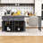 Dosha Rolling Kitchen Island with Extendable Dining Table, Spice Rack and Storage Cabinet-549946512