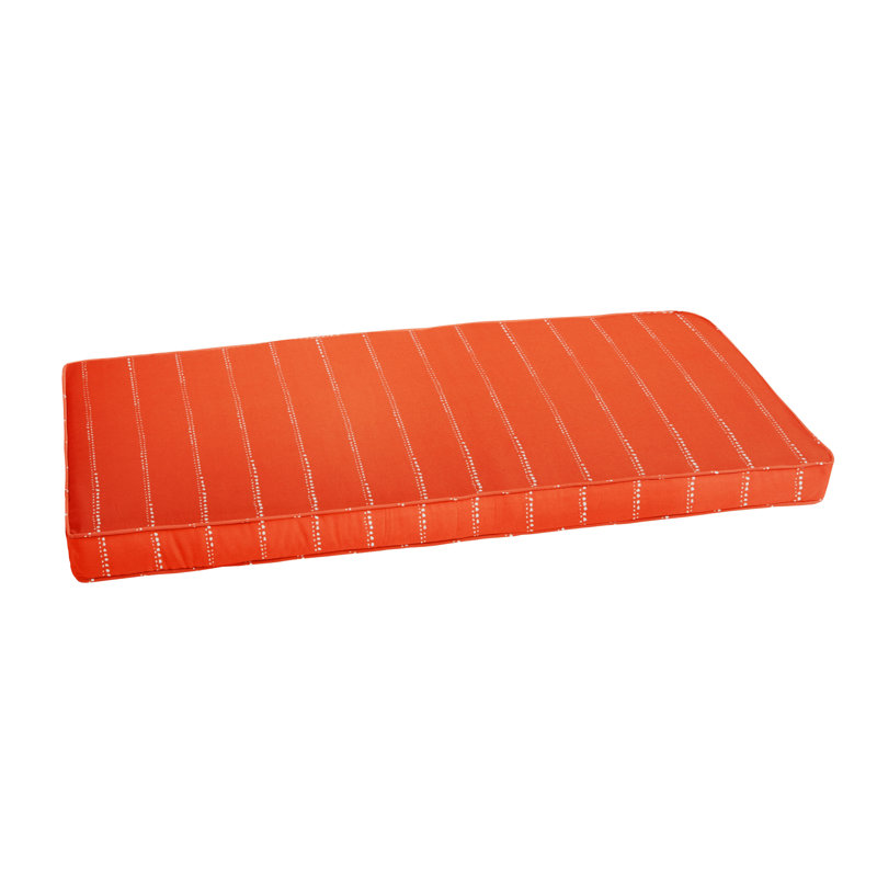 Coussin de siège d'extérieur Carla, H 2 po x l 40 po x P 17 po, Orange