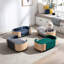 Animaux de compagnie surélevés, conception scandinave contemporaine, pieds en chêne massif, gris foncé, mousse rebondissante, imperméable, teinté, installation rapide de petite taille, lit pour chien, dossier en bois courbé, tissu respirant, égratignure,-1824122281-1824122280
