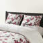 Housse de couette 100% coton pour très grand lit - Motif floral, surdimensionné, fermeture à boutons, mini lavable, boutons