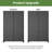 Privacy Metal Screen Fence Panel Horizontal Stripe Pattern-112246456-69478605
