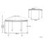 Willingdon 4.6 Ft. W x 4.6 Ft. D Steel Patio Gazebo-1847164445