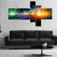 « waves of music fractal design », impression à multiples images sur toile