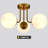 Celestyna Modern Matte Black Semi-Flush Led Globe Ceiling Light - 3 Light-1113674940