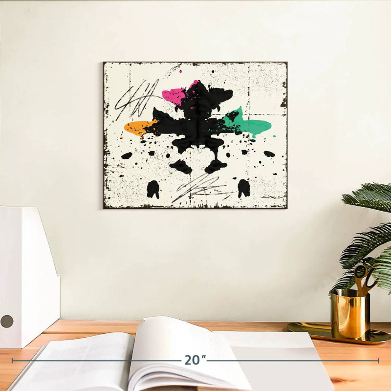 Impression sur toile Rorschach, H 8 po x l 10 po x P 1 po