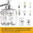 Modern Crystal Bathroom Vanity Light Fixture With K9 Crystal, E26 Bulb Compatible, UL Listed For Safety-889526803