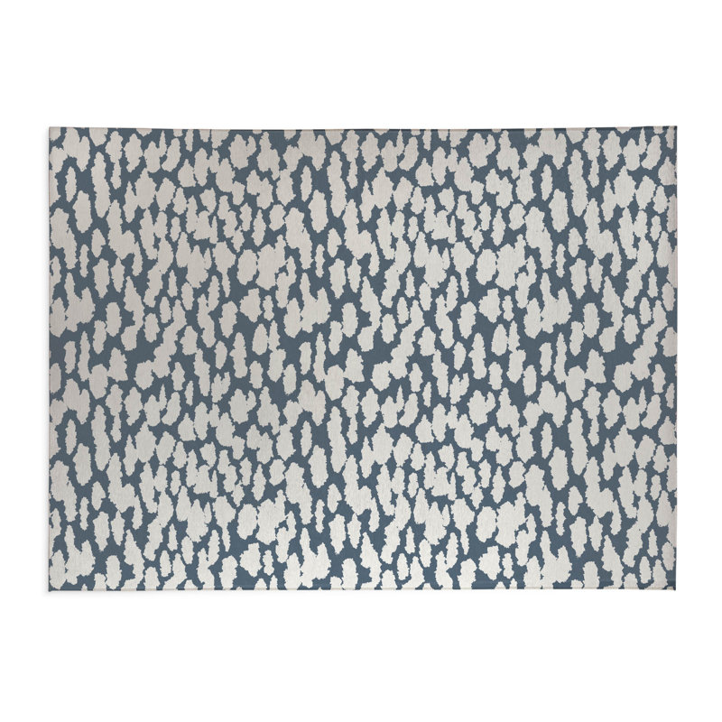 Tapis de bureau léger Animal Splat, L 3 pi x L 2 pi, Blue