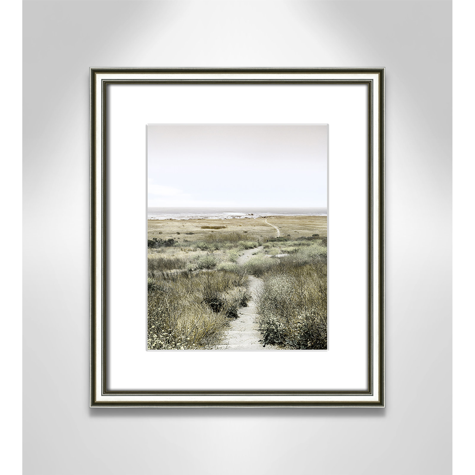 Toscani "Footpath to Paradise" Print, 14.25 W x 16.25 H x 0.88 D, Silver