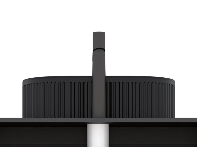 Lavabo de salle de bain vasque en céramique 20 po à rayures noires ovales sans robinet ni armoire | Idée de cadeau, Noir