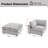 38.6" W 2-Piece Chenille Modular Sectional-1638260084