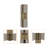Macadamia And Taupe 10-Bottle Bar Cabinet