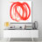 Orange Swirl I by Leslie Owens - Wrapped Canvas Print-20733889