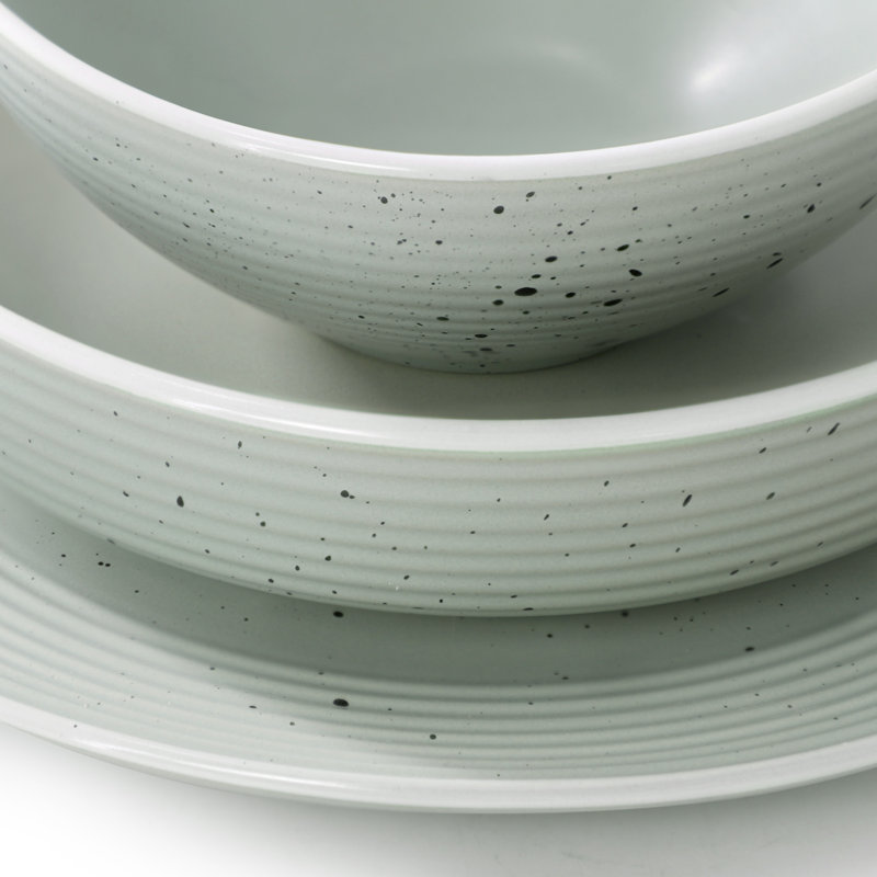 Service de table 16 pièces HomeStyle, Light Green