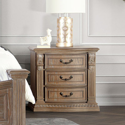 Indery 3-Drawer Nightstand