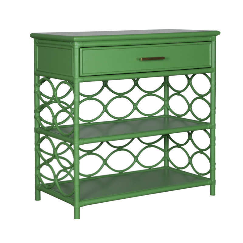 Table de bout avec rangement Manning, Vert