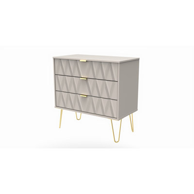 Fully Assembled Cerys 3 Drawer 76.5Cm W Chest of Drawers