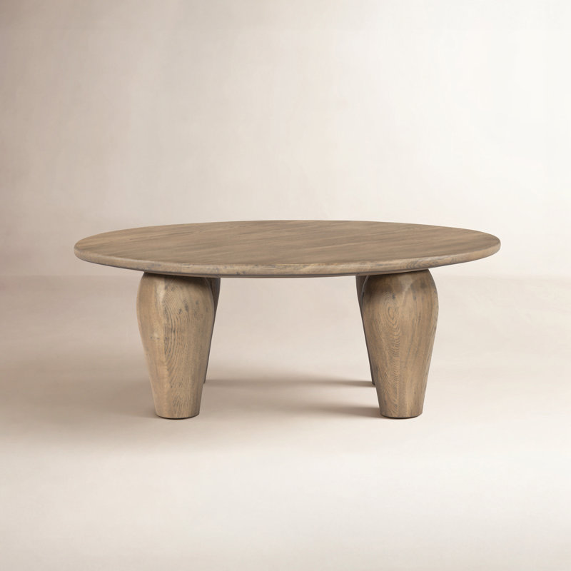 Maricopa Solid Wood Coffee Table, 16" H x 38" L x 38" W, Medium Brown