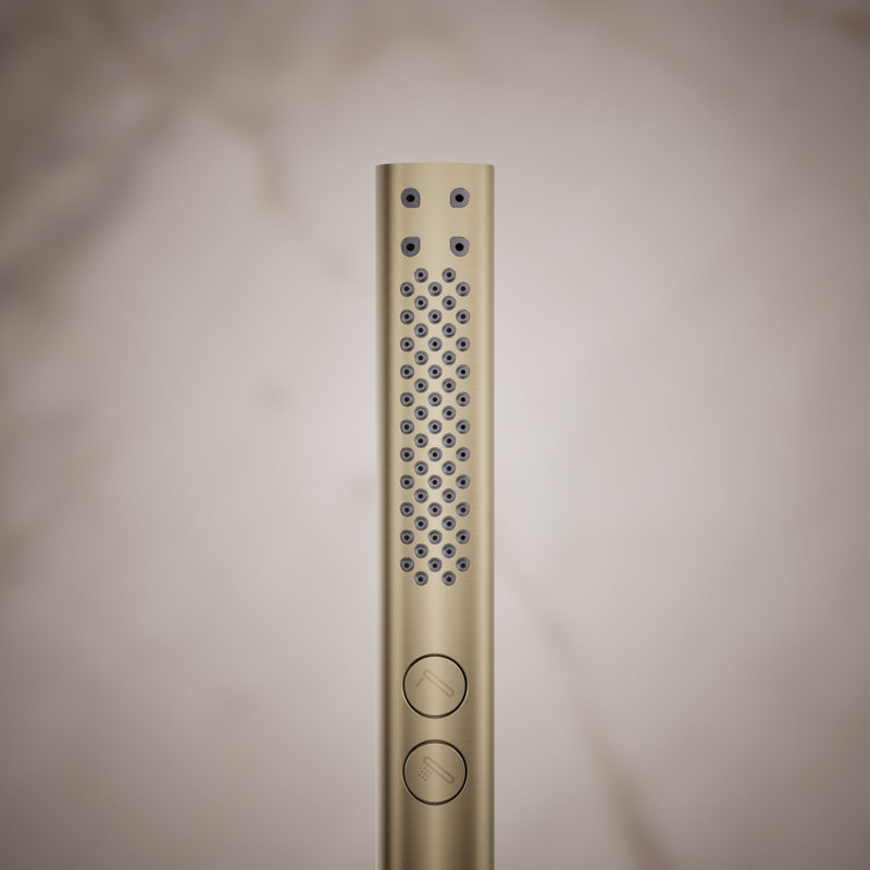 Douche à main multifonctionnelle de 2,5 gallons par minute avec technologie d'induction d'air Katalyst, Bronze brossé vibrant