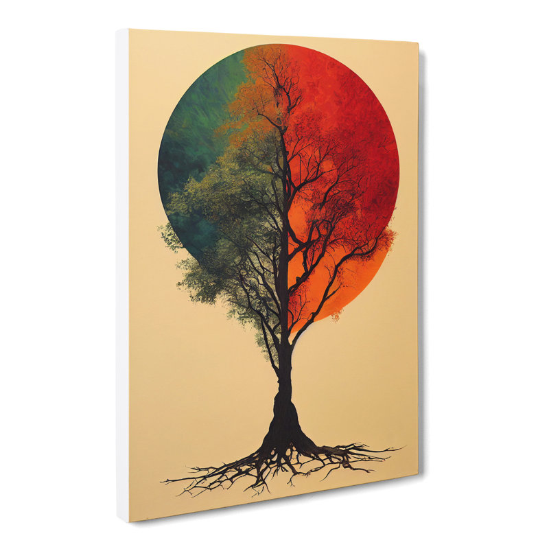 Tree Design Vol.2 - Wrapped Canvas, 50cm H x 35cm W x 3cm D