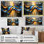Bradninch Golden Blue Wave - Dérive optique - art mural d'art-549862305-549862313-549862315